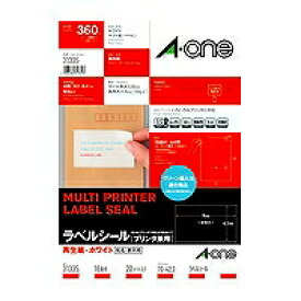 エーワン a-one a1 31335 マルチプリンタラベル再生紙タイプA4判 18面上下余白付 目安在庫=△