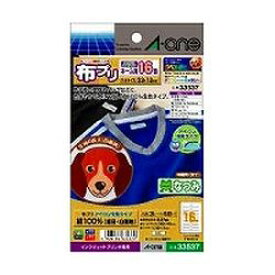 エーワン a-one a1 33537 布プリはがきサイズネーム用16面 取り寄せ商品