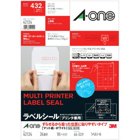 エーワン a-one a1 ラベルシールプリンタ兼用狙った位置に貼り易いA4 24面 四辺余白付 1冊(18シート)(4906186421249 x1) 目安在庫=○