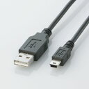 エレコム USB2.0ケーブル A-miniBタイプ 0.5m(ブラック) U2C-M05BK 目安在庫=△