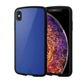 エレコム iPhone XS Max TOUGH SLIM LITE クリア ブルー PM-A18DTSLCBU 取り寄せ商品