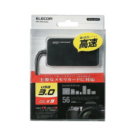 エレコム メモリリーダライタ USB3.0 SD・microSD・MS・XD・CF対応 ブラック(MR3-A006BK) メーカー在庫品