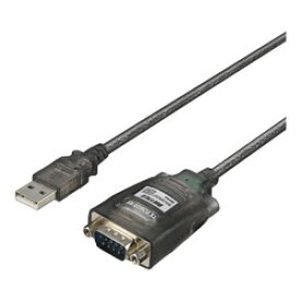 バッファロー BSUSRC0705BS USBシリアル変換ケーブル ブラックスケルトン 0.5m 目安在庫=○