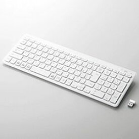 エレコム ワイヤレスコンパクトキーボード パンタグラフ式 薄型 ホワイト(TK-FDP099TWH) メーカー在庫品
