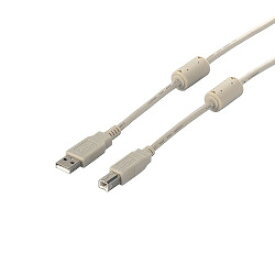 バッファロー USB2.0ケーブル(A to B)フェライトコア アイボリー 3m BSUABFC230IV 取り寄せ商品