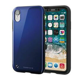 【期間数量限定】エレコム iPhone XR TOUGH SLIM2 ブルー PM-A18CTS2BU メーカー在庫品