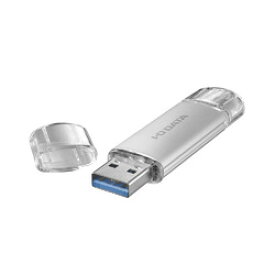 アイ・オー・データ機器 USB-A&USB-C 搭載USBメモリー(USB 3.2 Gen 1) 32GB シルバー(U3C-STD32G/S) 目安在庫=△