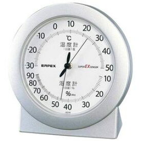 EMPEX 温度・湿度計 スーパーEX高品質 温度・湿度計 卓上用 シャインシルバー(EX-2767) 取り寄せ商品
