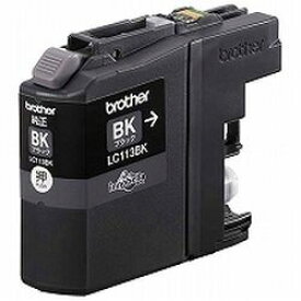 純正品 ブラザー インクカートリッジ ブラック LC113BK (LC113BK) 目安在庫=○