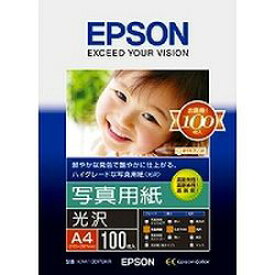 エプソン EPSON 写真用紙 光沢 (A4/100枚) 　KA4100PSKR 目安在庫=○