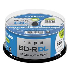 ビクター(Victor) 1回録画用 BD-R DL (片面2層/1-6倍速/30枚)(VBR260RP30SJ2) 取り寄せ商品