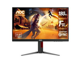 AOC ゲーミング液晶ディスプレイ 23.8型/1920×1080/HDMI、DisplayPort/ブラッ(24G4/11) 取り寄せ商品