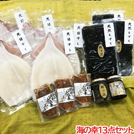 赤羽屋磯辺商店 青森の味！【産直 冷凍】真空冷凍 生干しイカと海の幸（13点セット） 特産品