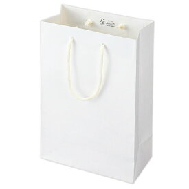 丸玉工業　ジーナス クラフトエンボスバッグ S ホワイト 1セット(10枚)(90101201) 取り寄せ商品