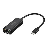 バッファロー LUA6-U3-CGTE-BK Giga USB3.2 Gen1対応 有線LANアダプターType-C対応 目安在庫=○