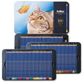 シャチハタ シヤチハタ Shachihata アートライン　色鉛筆　100色セット(KCPL-100C/H) 取り寄せ商品