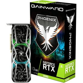 【中古】GAINWARD　RTX3080 PHOENIX 10G GDDR6X 320bit 3 DP HDMI　[商品状態　良い](4710562241952)