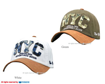 【楽天市場】【送料無料】ニューヨークワッペン付! NYC (New York City) Baseball Cap (unisex / フリー