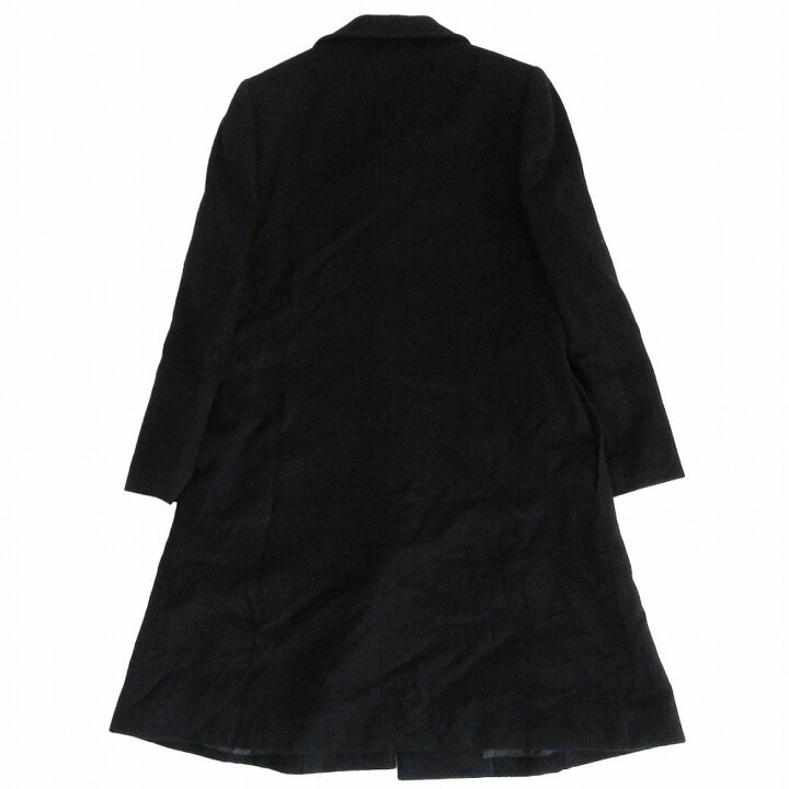 Pierre Cardin メンズ ピエールカルダンロングコート 黒 カシミア混 
