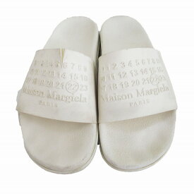 Maison Margiela メゾン マルジェラ 22 カレンダーロゴ シャワーサンダル シューズ ホワイト サイズ27cm メンズ 【中古】