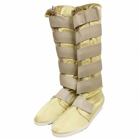 美品 FUMIKA UCHIDA フミカウチダ BONDAGE SHOES ロングブーツ ベルクロ レースアップ 靴 サイズM 24cm ゴールド レディース 【中古】