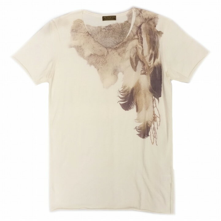 楽天市場】goa ゴア フェザー Tシャツ カットソー 半袖 ムラ染 カット 