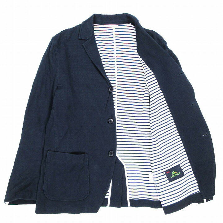 楽天市場】LACOSTE ラコステ 鹿の子 カノコ テーラード ジャケット 3B 