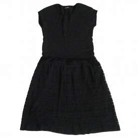 MAX&CO マックスアンドコー マックスマーラ サマーニット ドレス ワンピース ノースリーブ ブラック サイズS レディース 【中古】