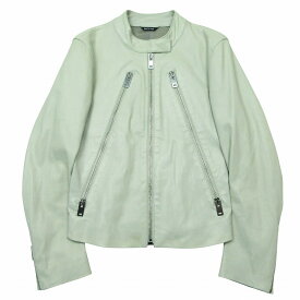 マルジェラ Maison Margiela 4 八の字 ライダース レザー ジャケット ブルゾン イタリア製 38 S オフホワイト レディース 【中古】 /TNT