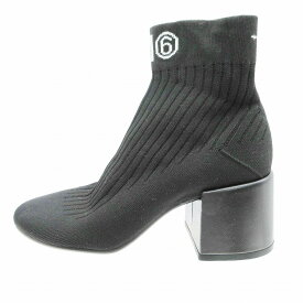 MM6 Maison Margiela エムエムシックス メゾンマルジェラ ニットブーツ ソックス ショートブーツ 37 24cm レディース 【中古】
