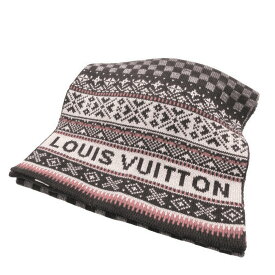 極美品 LOUIS VUITTON ルイヴィトン マフラー ストール ダミエ ノルディック柄 エシャルプ・フロコン M72928 レディース 【中古】