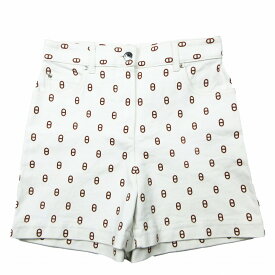 美品 HERMES エルメス 25SS Chaine dAncre シェーヌダンクル 総柄プリント ショーツ ショートパンツ サイズXS レディース 【中古】