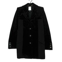CELINE ホワイト ダブルブレスト テーラードジャケット 34 フランス製 