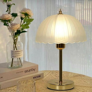 テーブルランプ 3色切り替え LED電球付 テーブルライト ガラス テーブルライト 間接照明 デスクライト デスクランプ ベッドサイドランプ 北欧 おしゃれ 卓上ライト 常夜灯 ナイトライト ルー