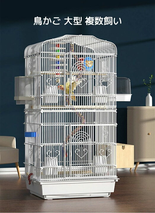 楽天市場】鳥かご バードケージ 大きいケージ 鳥小屋 大型 複数飼い 