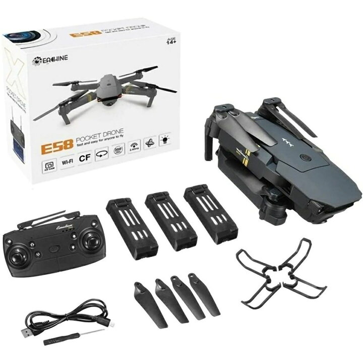 楽天市場】EACHINE E58 ドローン カメラ付き 小型 初心者 ドローン  