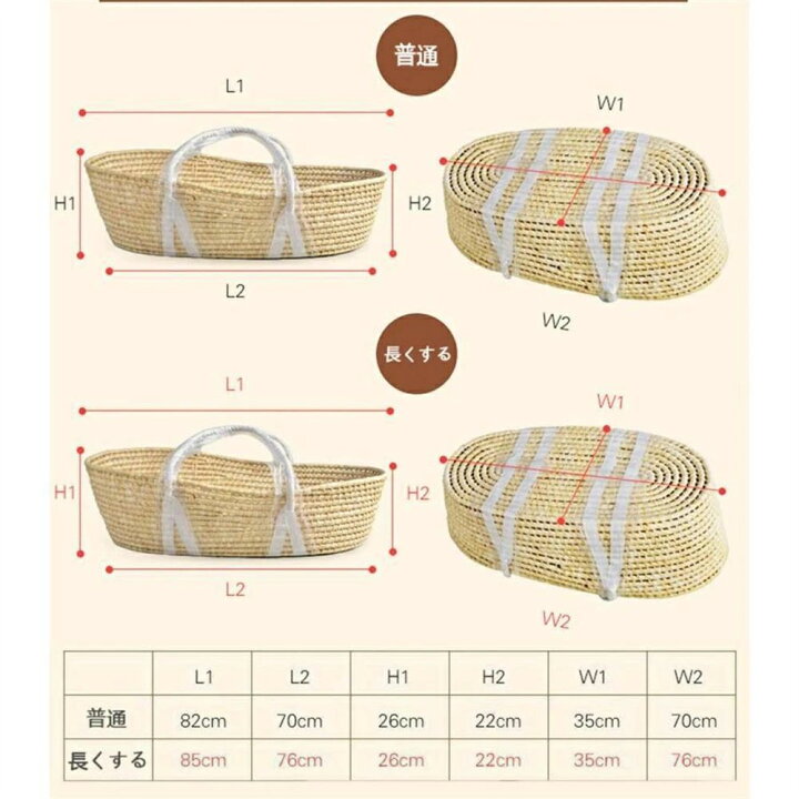 楽天市場】ベビーバスケット ベビー用クーファン ゆりかご 敷きふとん 