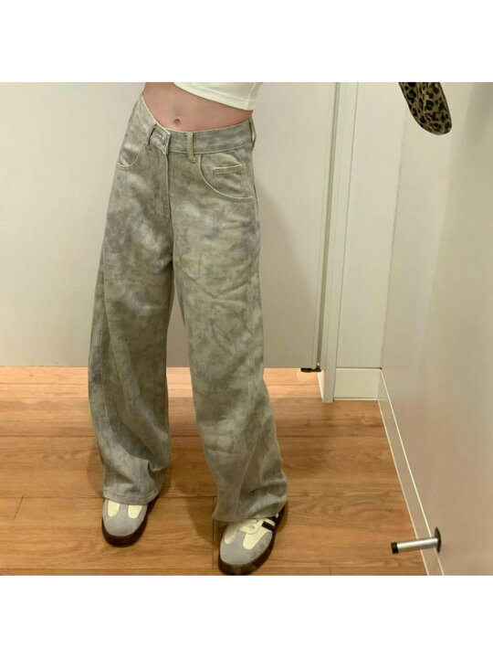 楽天市場】【タイダイ柄】 デニム パンツ レディース 大きいサイズ 