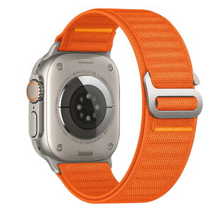 Alpine Loop バンド - Apple Watch Ultra 3 バンド 49mm 46mm 45mm 44mm 42mm 41mm 40mm 38mm 対応 メンズ レディース、調節可能なメタルGフック 伸縮性ナイロン スポーツストラップ iWatch Series 11/10/9/8/7/6/5/4/3/2/1/SE1-