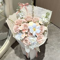 【選べる生花】花束 プレゼント 女性 おしゃれ 誕生日 お祝い 結婚記念日 ギフト バラ ブーケ アレンジメ…