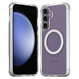 Galaxy S23 FE ケース マグネット 付 耐衝撃 クリア スマホケース 透明 ハード 側面 ソフト MagSafe 対応 携帯ケース [ Samsung GalaxyS23 FE サムスン ギャラクシー S23FE 対応 ] araree Duple M