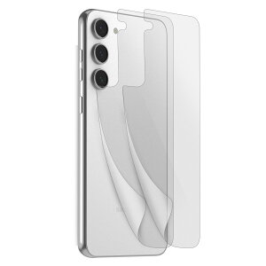Galaxy S23 Plus フィルム ( 2枚 入り ) 背面 保護 指紋防止 傷防止 透明 保護フィルム 極薄 0.13mm マットフィルム 貼付ガイド 付 [ Samsung GalaxyS23Plus サムスン ギャラクシーS23プラス GalaxyS23プラス ギ