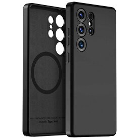 Galaxy S25 Ultra ケース MagSafe対応 シリコン 耐衝撃 スマホケース 指紋 防止 サラサラ マグネット シリコンケース カバー [ GalaxyS25Ultra サムスン ギャラクシーS25 ウルトラ SC-52F 対応 ] araree Typoskin M