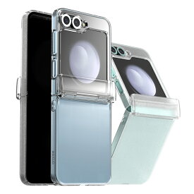 Galaxy Z Flip6 ケース クリア ヒンジ保護 薄型 軽量 MagSafe 対応 スマホケース 透明 ストラップホール 磁石 付 携帯ケース [ GalaxyZFlip6 ギャラクシー Z フリップ6 SC-54E 対応 ] araree Nukin 360 M