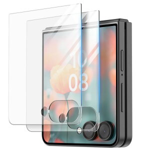 Galaxy Z Flip7 KXtB 2 Zbg CAh~ 9H KX یtB \t ȒP KCh t EhGbW H tB [ GalaxyZFlip7 MNV[ Z Flip 7 Ή ] araree Core