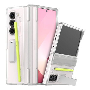 Galaxy Z Fold6 �P�[�X �N���A ���^ �y�� S�y�� ���[ �X�}�z�P�[�X ���h�~ �q���W �K�[�h �X�^���h �t �X�}�z�J�o�[ [ GalaxyZFold6 �M�����N�V�[ Z Fold6 SC-55E �Ή� ] araree Nukin 360SP