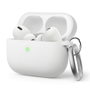 AirPods Pro2 ケース シリコン カバー カラビナ 付き 耐衝撃 ハイブリッド シリコンカバー 衝撃 吸収 ケースカバー 落下防止 保護 シリコンケース [ AirPodsPro2 MQD83J/A エアーポッズPro2 エアポッツプ