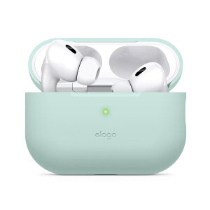 AirPods Pro2 �P�[�X �ϏՌ� ���^ �\�t�g �V���R�� �J�o�[ Lightning USB-C ���C�����X�[�d MagSafe �Ή� [ Apple AirPods Pro 2 �A�b�v�� �G�A�|�b�c�v��2 ��2���� �Ή� ] elago ORIGINAL BASIC