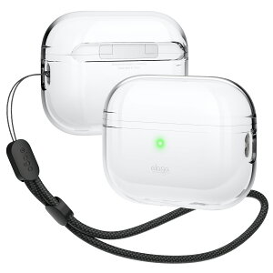 AirPods Pro2 ケース クリア カバー ストラップ 付き 耐衝撃 クリアケース ストラップ付き 透明 落下防止 保護 アクセサリー [ Apple AirPodsPro2 MQD83J/A エアーポッズPro2 エアポッツプロ2 エアーポッズ