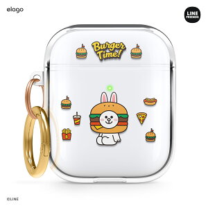 AirPods P[X CtY  CZX i  Jo[ h~ Jri t  LINEtY NAP[XLINEFRIENDS P[XJo[ [ Apple AirPods1 / AirPods2 Wireless Charging Case GA[|